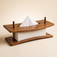 The Oom Pure Sheesham Wood tissue holder