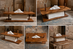 Handmade Wooden Tissue Holder